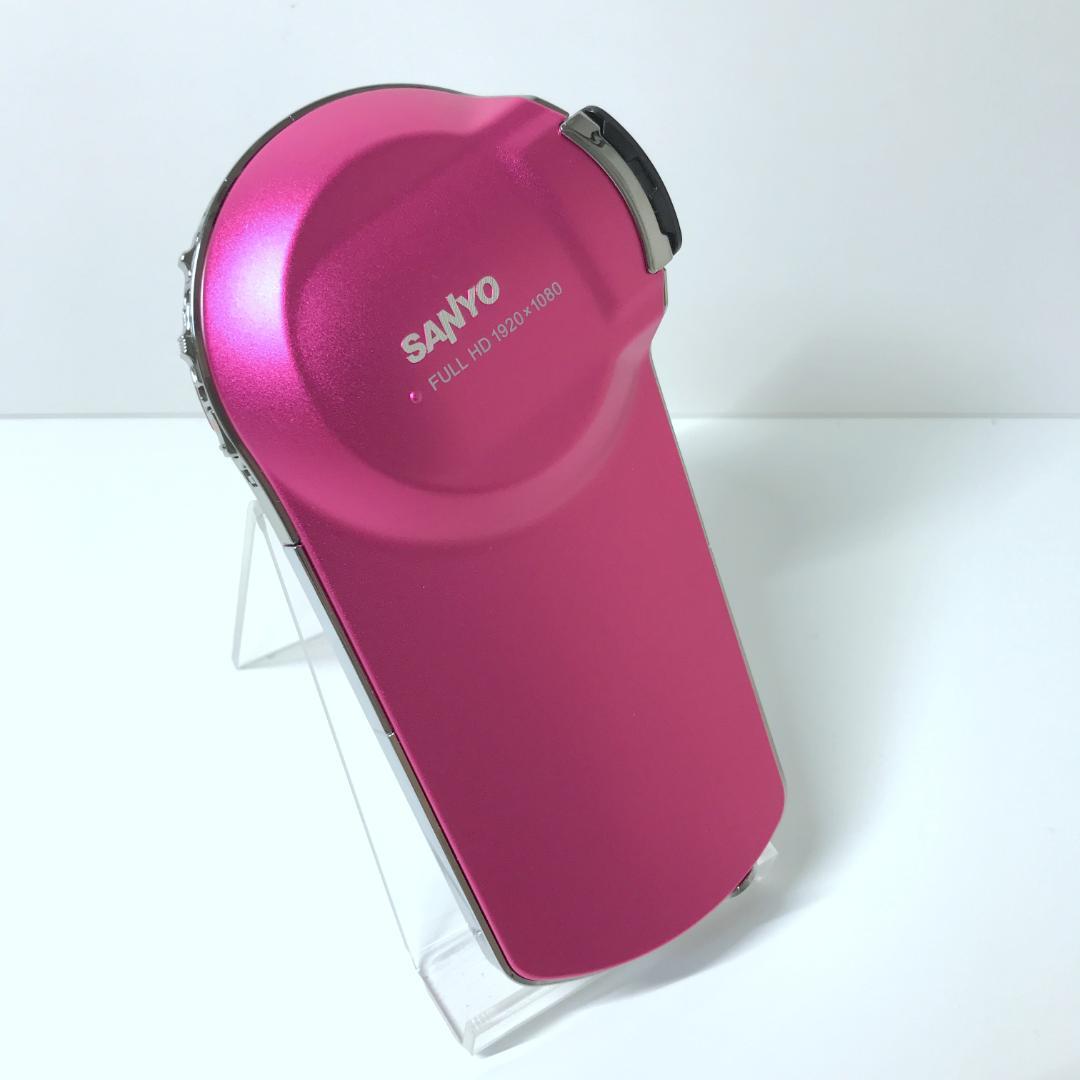 未使用】SANYO Xacti ザクティ DMX-CS1 ピンク ビデオカメラ