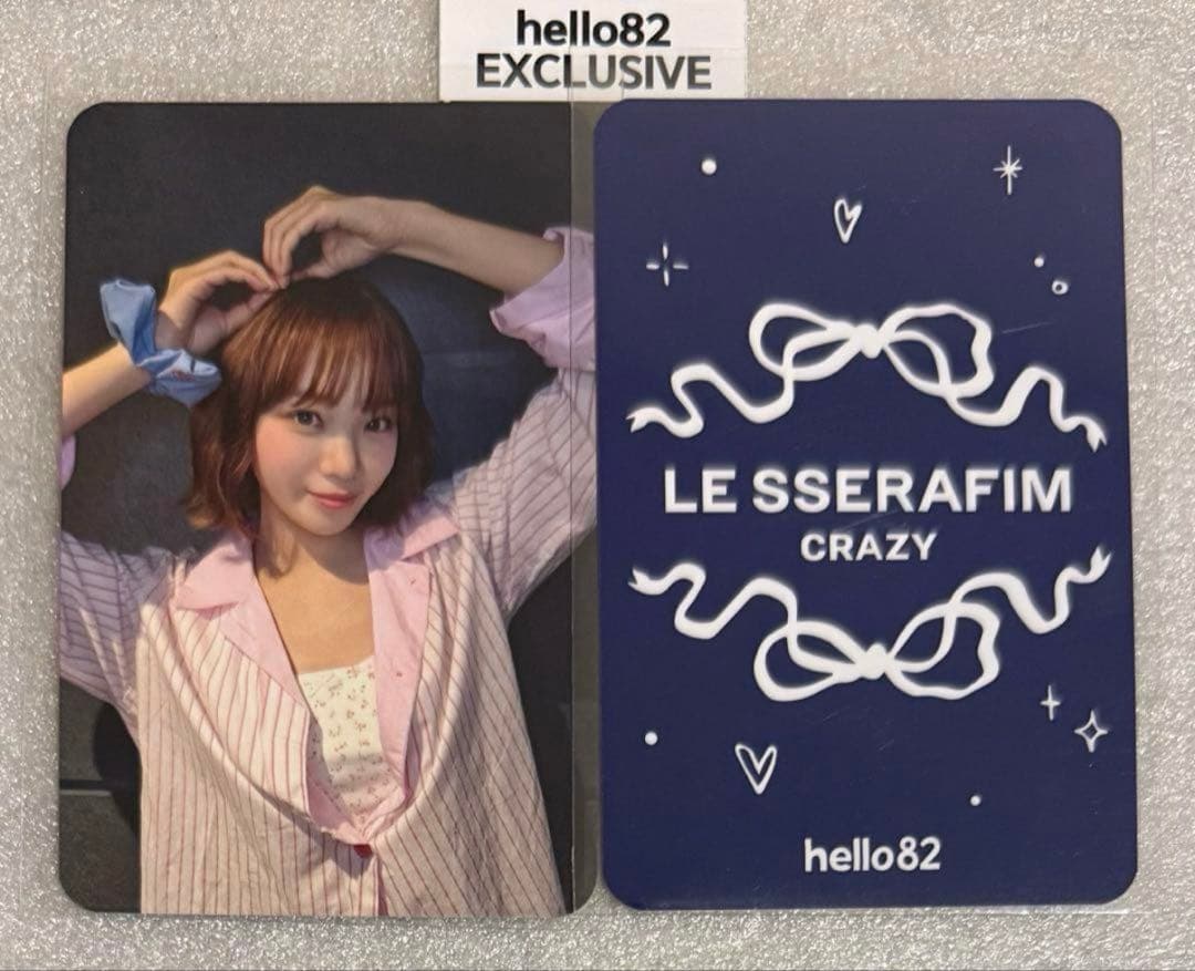 LE SSERAFIM CRAZY hello82 RIBBON チェウォン LE SSERAFIM CRAZY hello82 RIBBON チェウォン LE SSERAFIM CRAZY