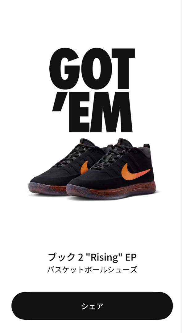 NIKE Book2 ブック2 \"Rising\" EP 27.5cm