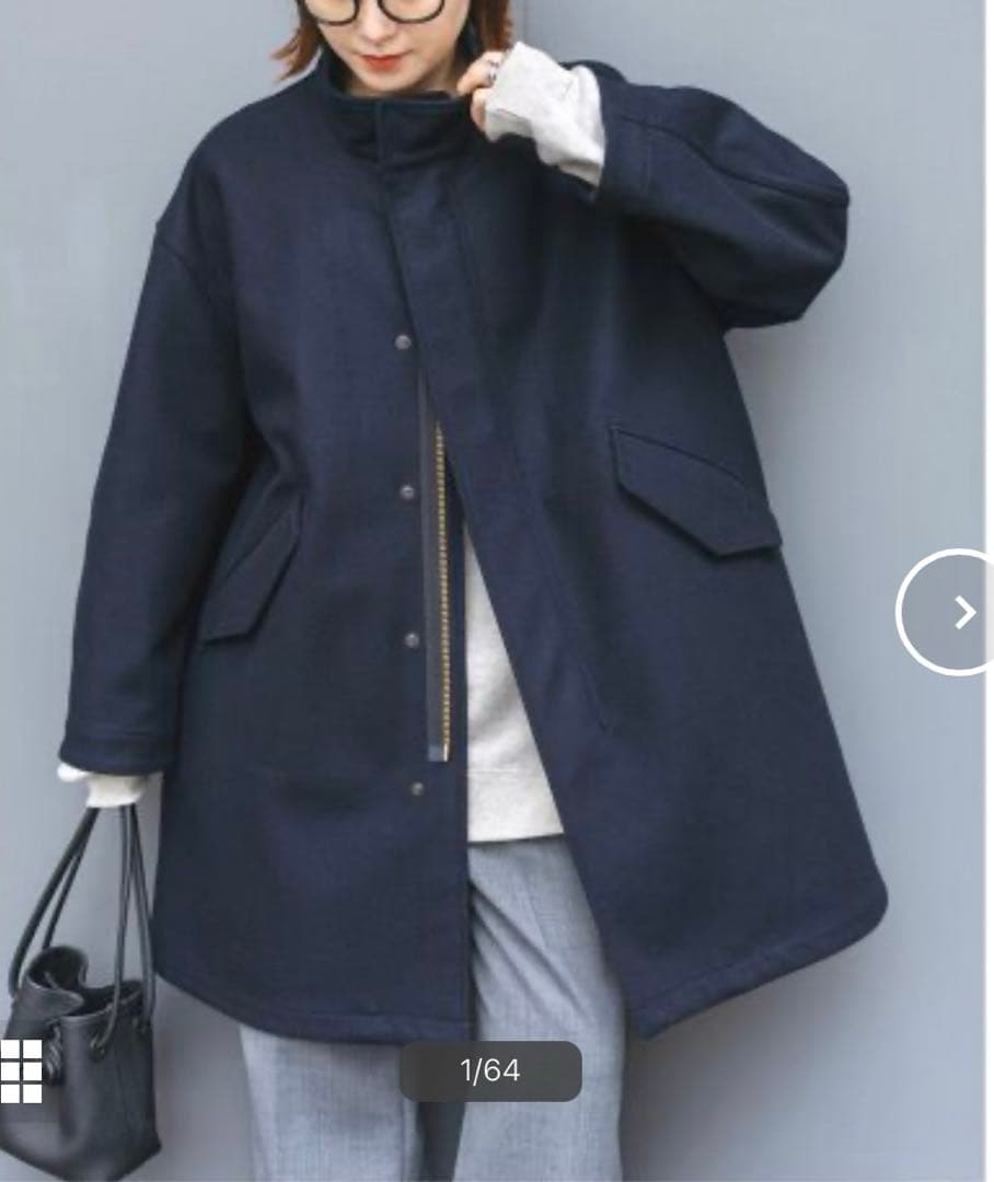 スピックアンドスパン メルトンM65フィールドコート ネイビー - メルカリ