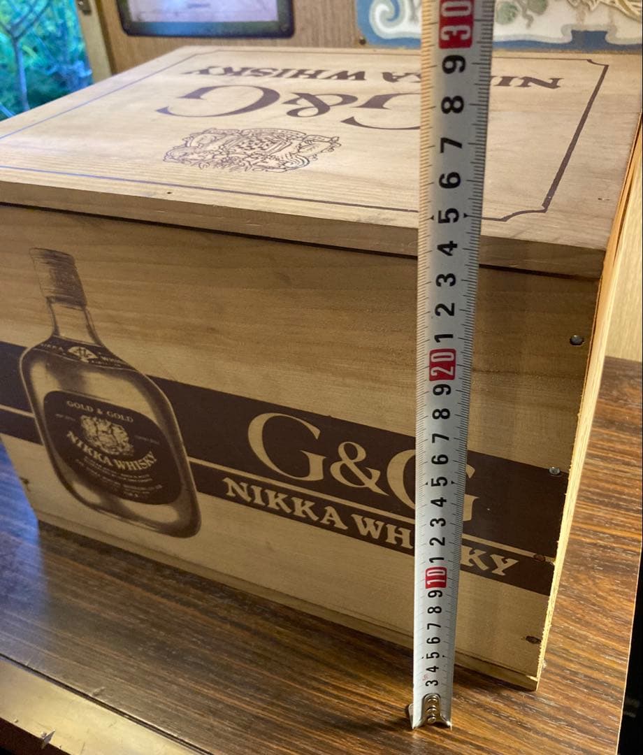 G&G ニッカ ウイスキー ヴィンテージ 木箱 酒 昭和 レトロ 収納