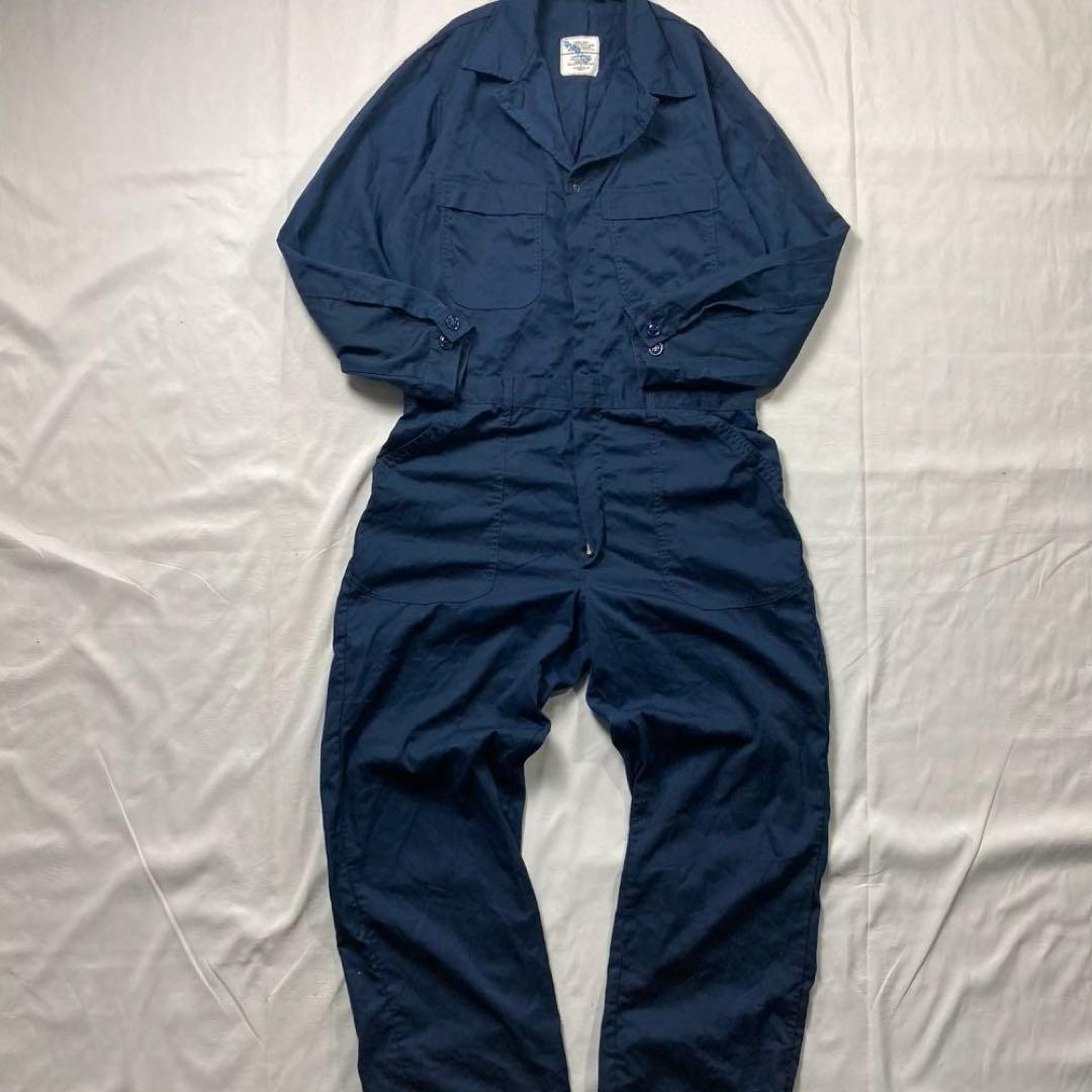 実物90sアメリカ軍米軍USNAVY オーバーオールカバーオールツナギ