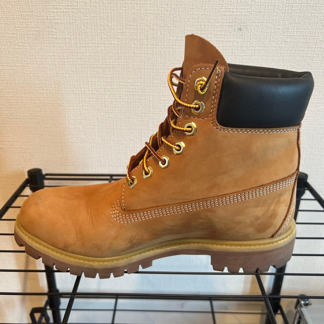 Timberland ベージュ ハイカットブーツ - メルカリ