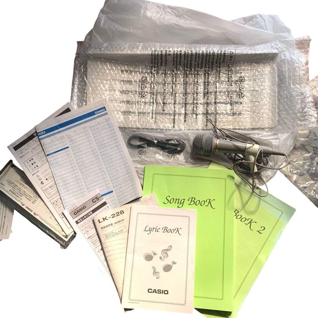 カシオ 電子キーボード・スタンドセット LK-228 ホワイト - メルカリ