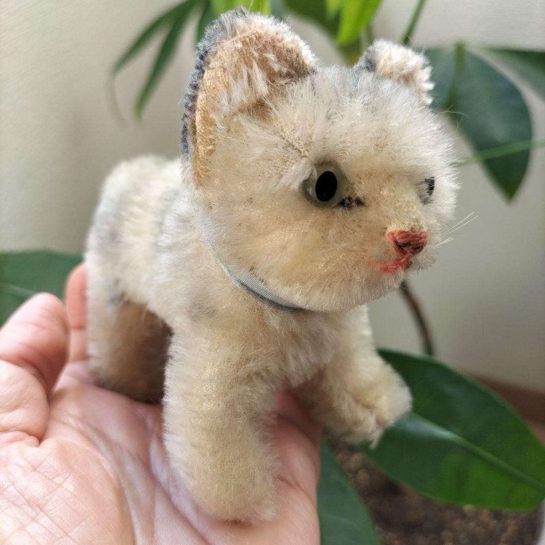 ビンテージ　シュタイフ　Tabby キャット　猫 ビンテージ シュタイフ Tabby キャット 猫 - メルカリ