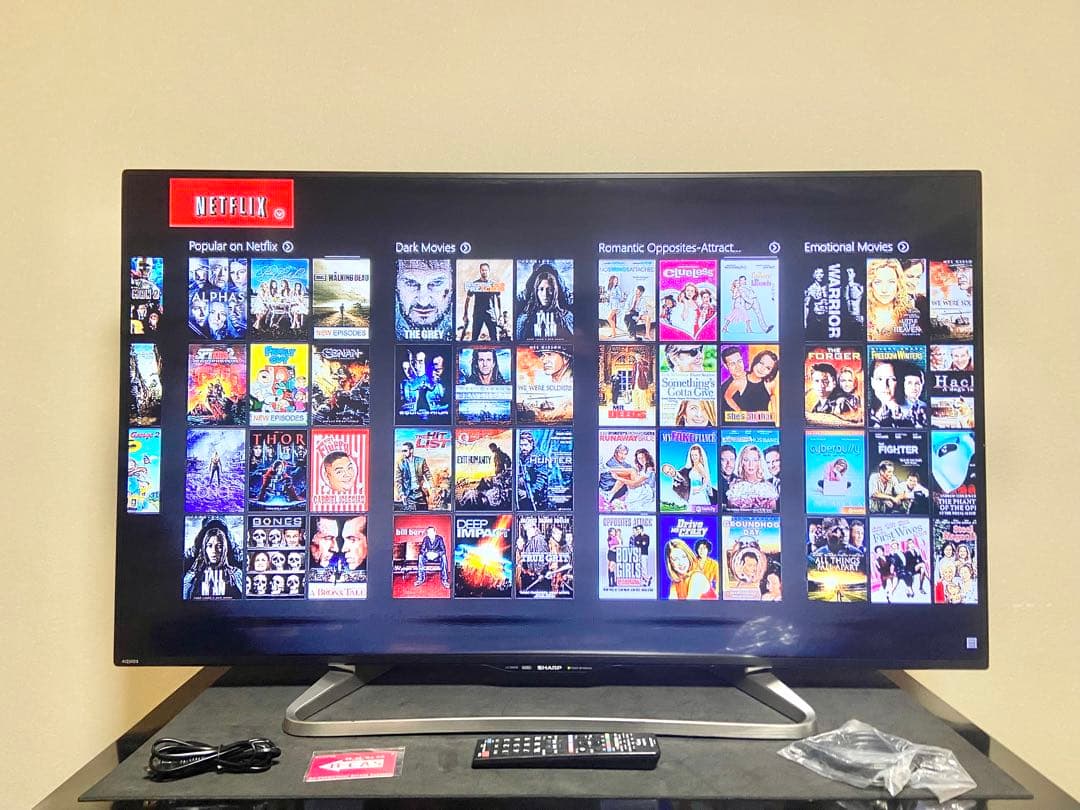 今だけ優待価格】SHARP AQUOS 50V型フルHD・Wチューナー裏録 - テレビ