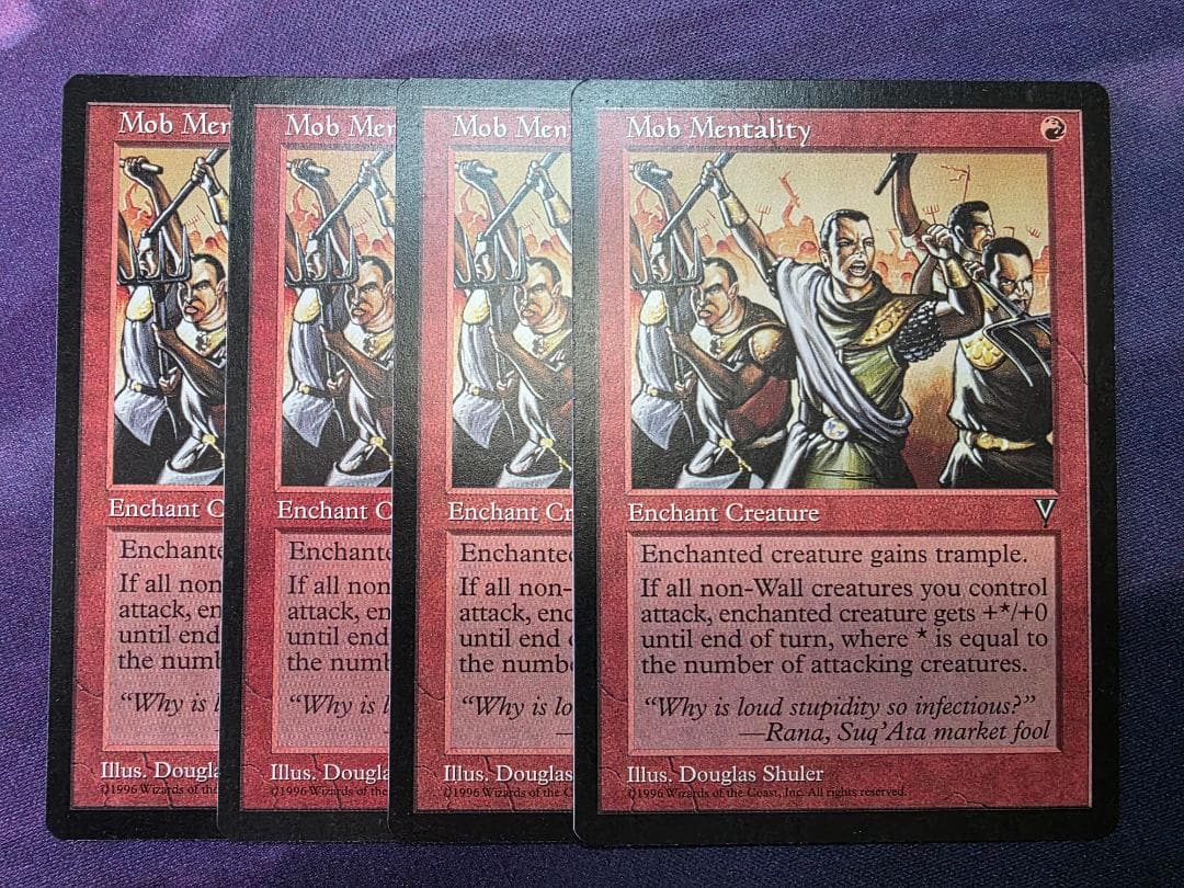 MTG 群集心理/Mob Mentality 4枚セット 英語 VIS - メルカリ
