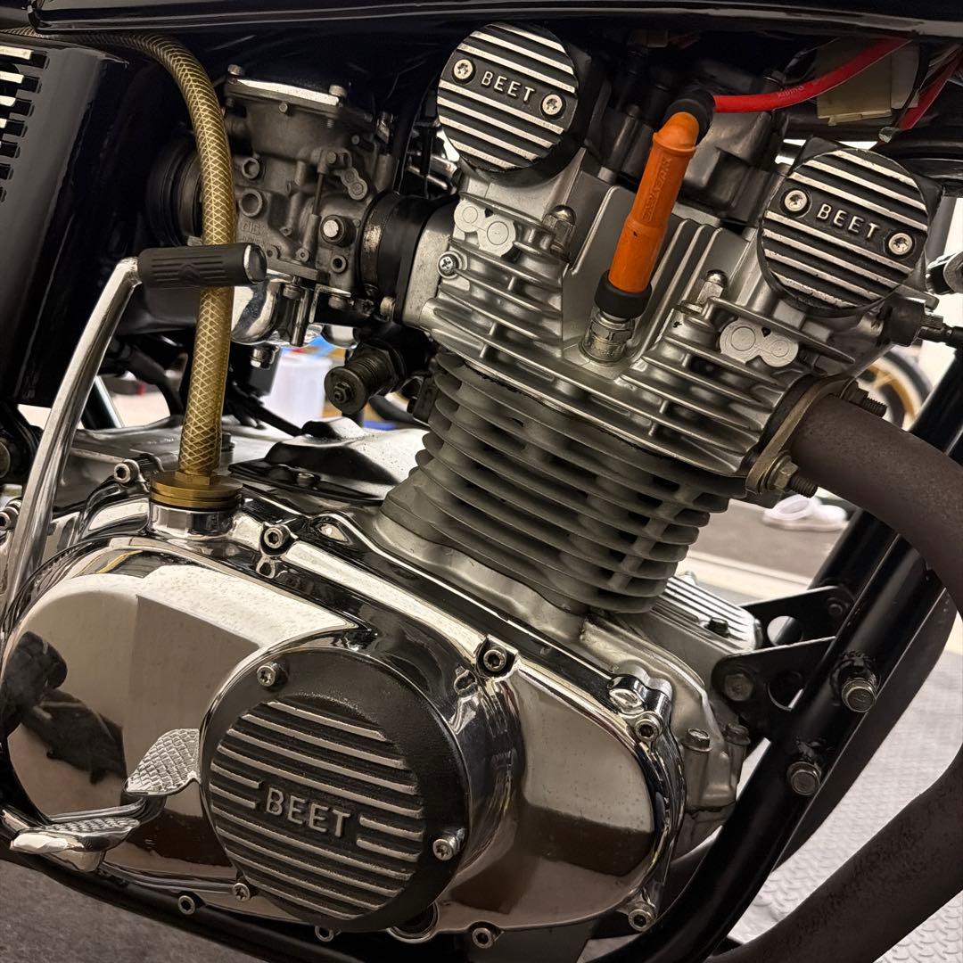 GS400 BEET カムカバー ポイントカバー レリーズカバー セット 当時物 GS400 ポイントカバー レリーズカバー アルフィンカバー／検BEET