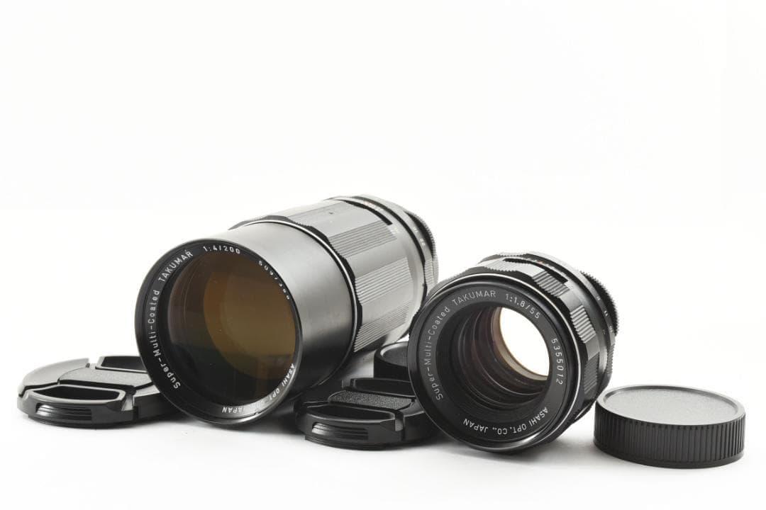【ダブルレンズセット】 SMC Takumar 55mm 200mm SO249 Pentax SMC Takumar 55mm f/2 M42 Lens for Mirrorless – Dutch|Thrift