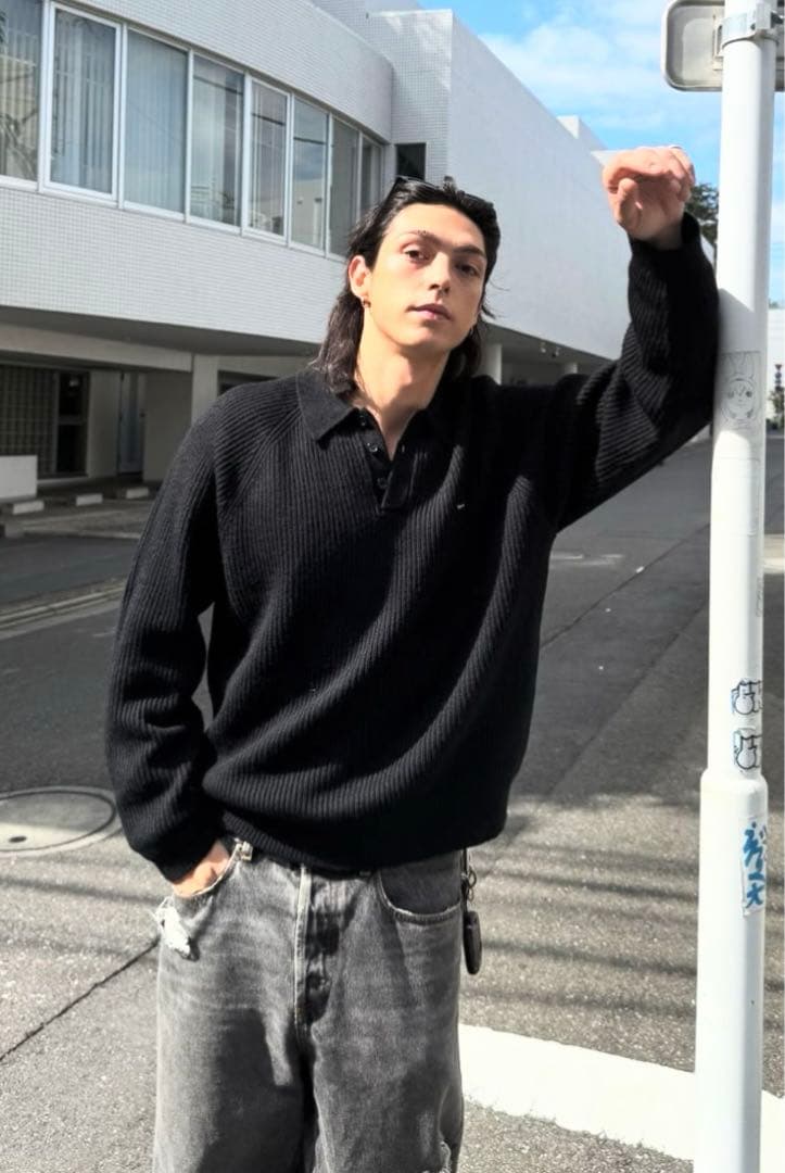 Supreme Small Box Polo Sweater Black L - メルカリ