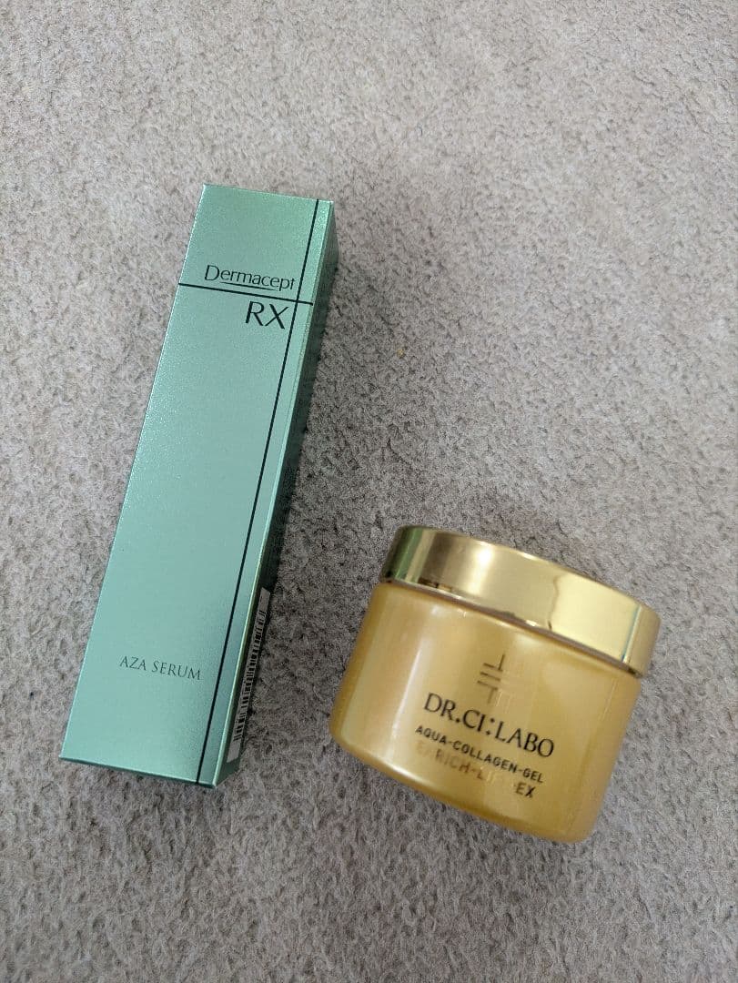 ドクターシーラボコラーゲンゲル EX 50gとロート製薬ダーマセプトAZA15ｇ ドクターシーラボ / 薬用アクアコラーゲンゲルスーパーモイスチャーEX