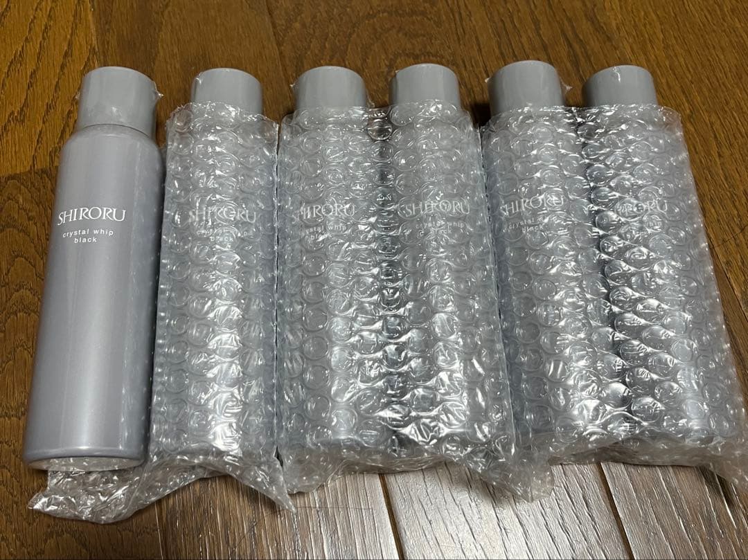 お値下げ　SHIRORU クリスタルホイップ　ブラック　6本セット　おまけつき クリスタルホイップブラック】お試し定期コース｜SHIRORU(シロル)公式