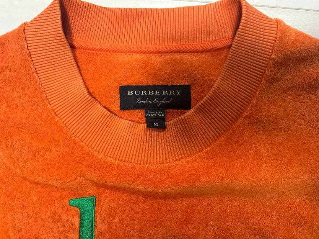 深瀬着用 BURBERRY オレンジ スウェット - メルカリ