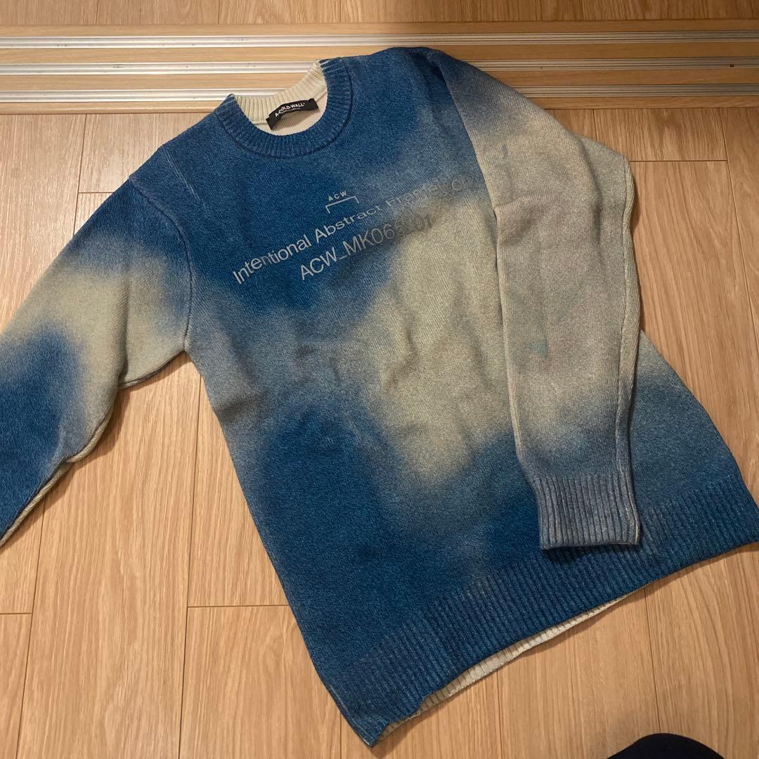A-COLD-WALL* グラデーションニット セーター ロゴ入り S ACW a-cold-wall-gradient-crew-knit