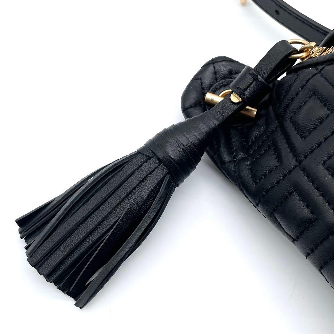 未使用級✨トリーバーチ フレミング ボディバッグ キルティング レザー