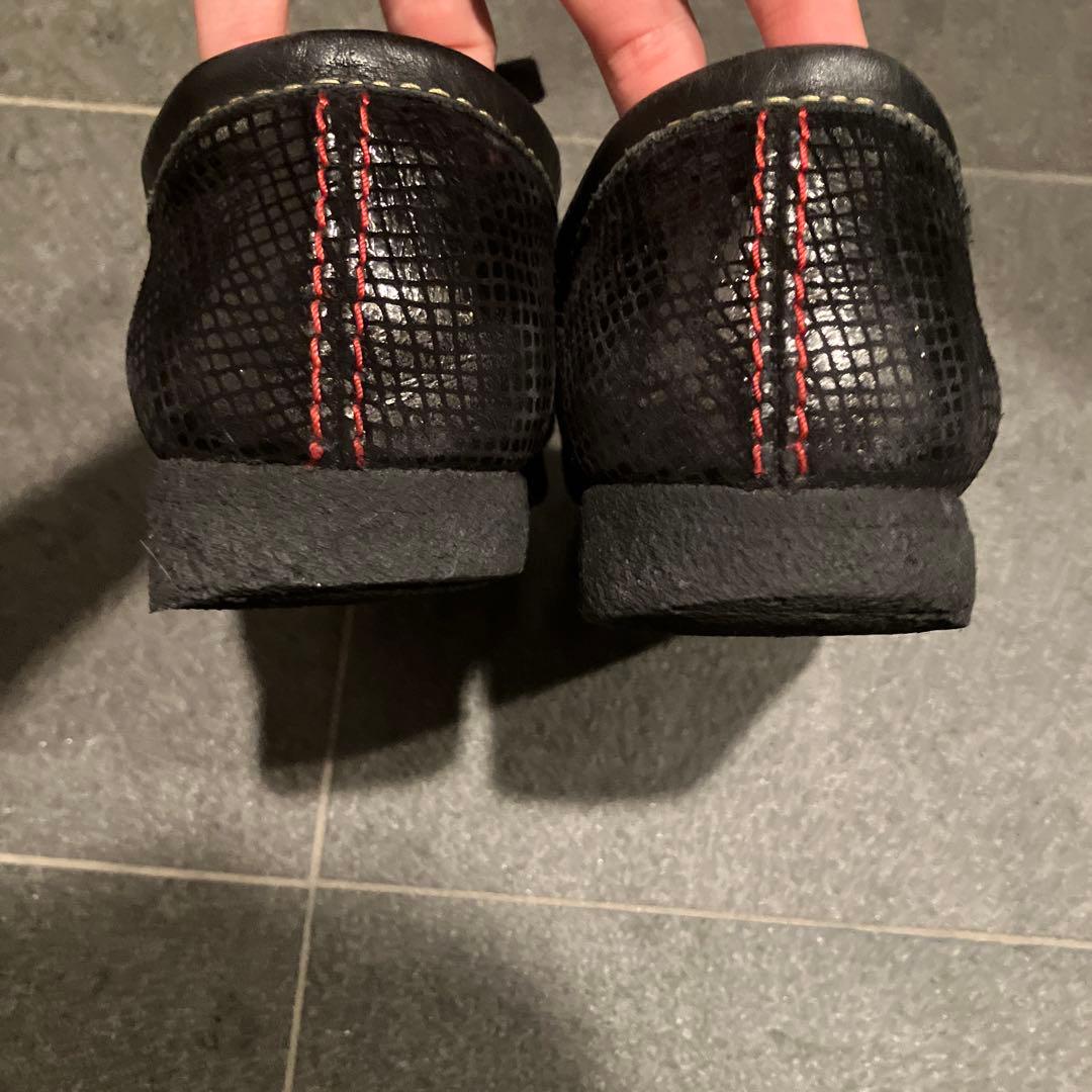 入手困難】ワコマリア×クラークス ワラビー 23ss 蛇柄 クロコダイル