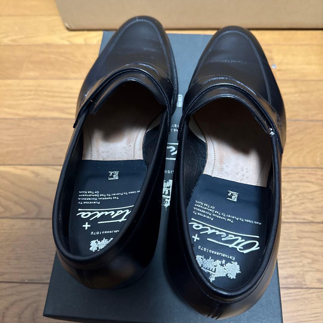 【美品】メンズローファー大塚製靴 OP-1005NA 25.5cm BLACK
