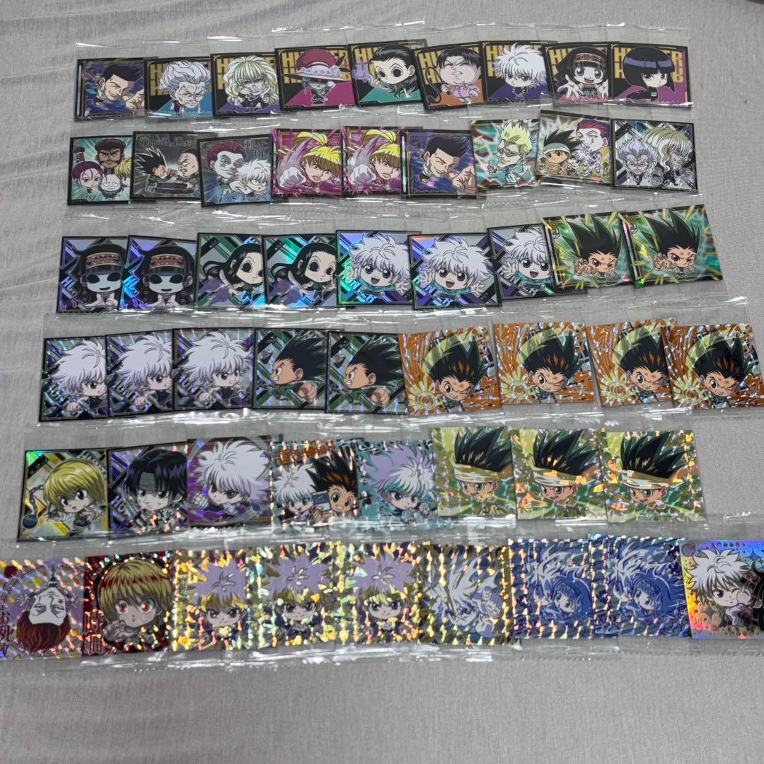ぴ*)様 HUNTER×HUNTER　ハンターハンター　ウェハースシール　まとめ ついに発売‼️ 『にふぉるめーしょん HUNTER×HUNTER シール×ウエハース