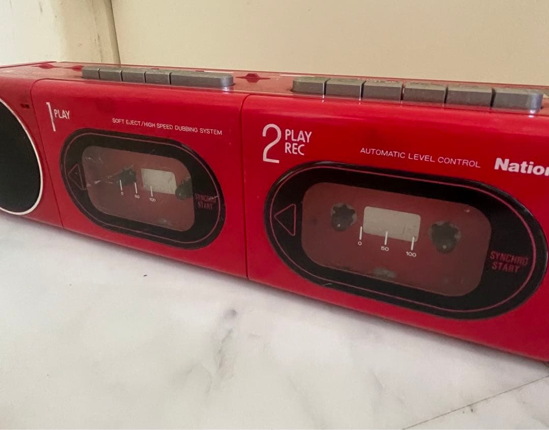 National/ナショナル/ラジカセ/ダブルカセットデッキ/RX-F11 - メルカリ