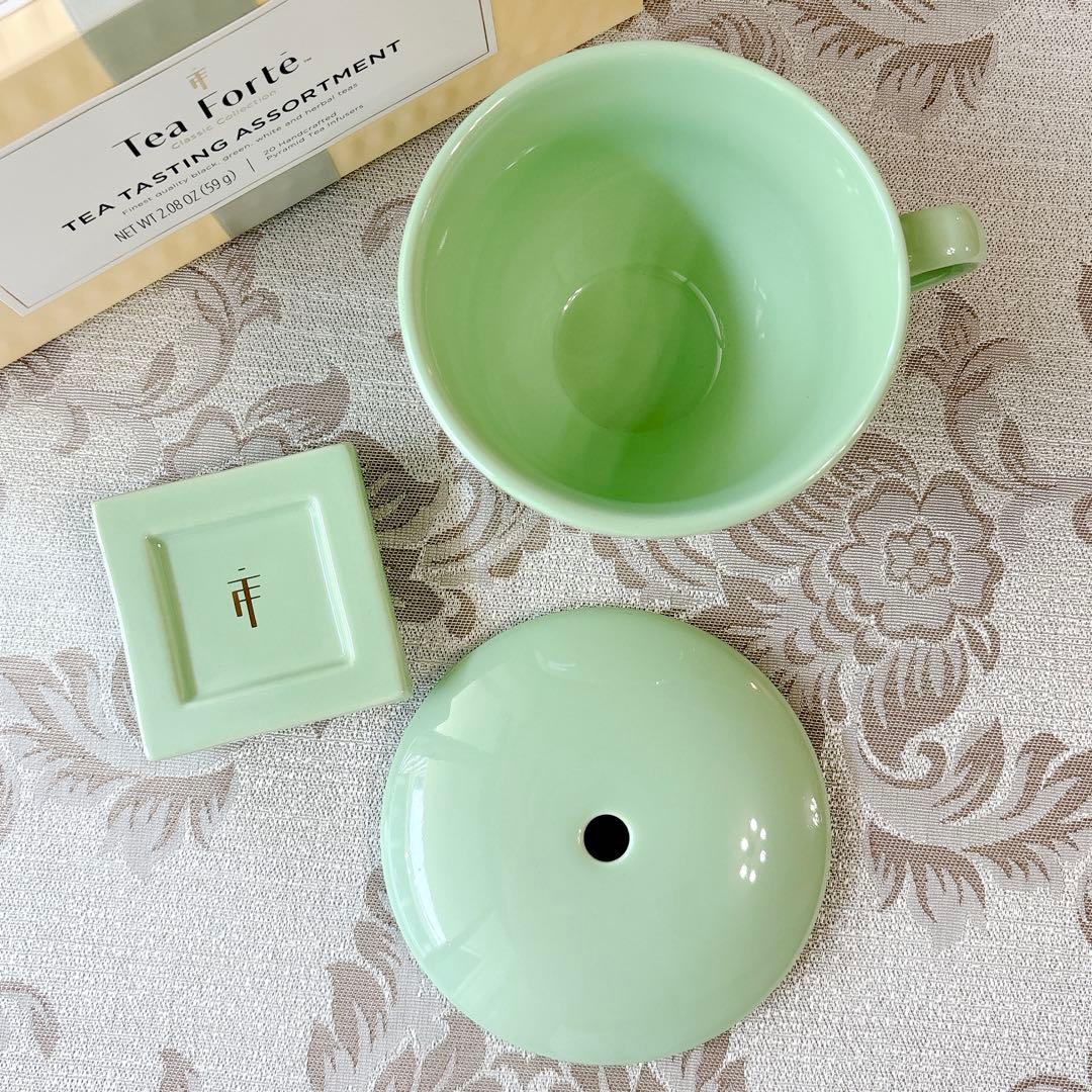 未開封♡ティーフォルテ 紅茶20個 カフェカップ＆ティートレイ レアカラー