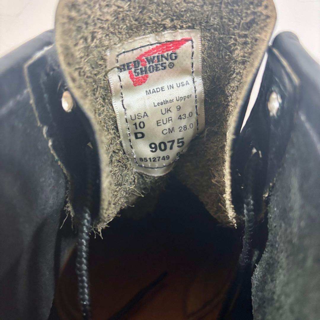 極美品】レッドウィング 9075 アイリッシュセッター 黒 US10D 28