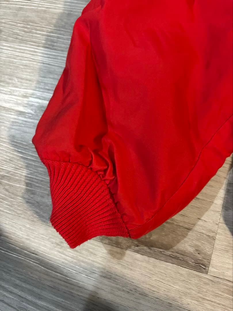 241 USA製 Patagonia フリースライナーグレー×レッド Lサイズ相