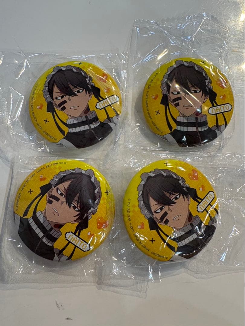 桃源暗鬼 ジャージメイド 缶バッジ 無陀野無人 ガチャ 4個 - メルカリ