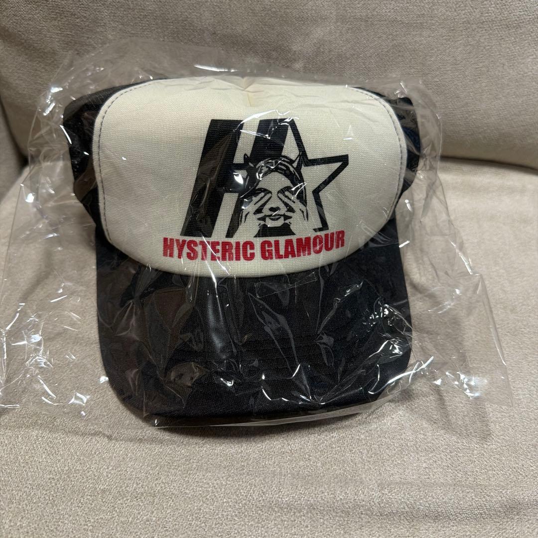 HYSTERIC GLAMOUR トラッカーキャップ ホワイト/ブラック - メルカリ