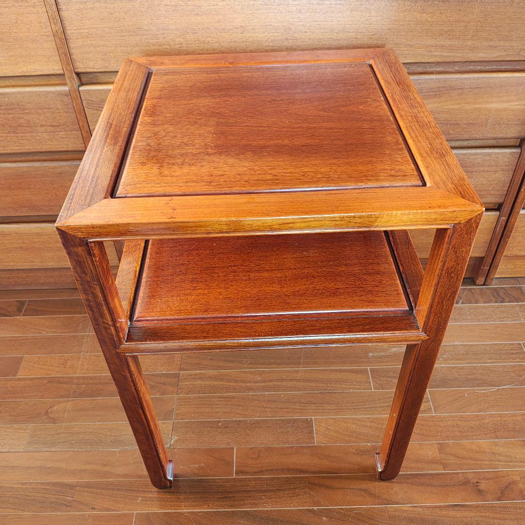 唐木家具 アンティーク 中国家具 花梨材 花台 サイドテーブル - メルカリ