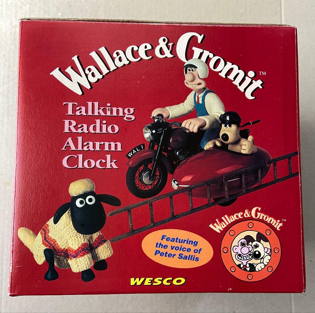 ウォレスとグルミット】ラジオ付トーキングアラームクロック【英国