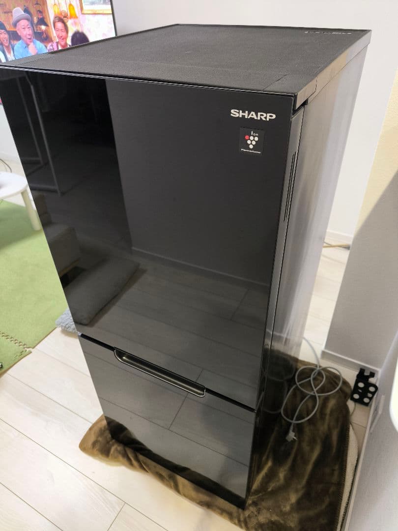 【2022年製】SHARP 冷蔵庫 152L SJ-GD15H-B ブラック シャープ SHARP 冷蔵庫 2ドア つけかえどっちもドア 152L SJ-GD15H-B