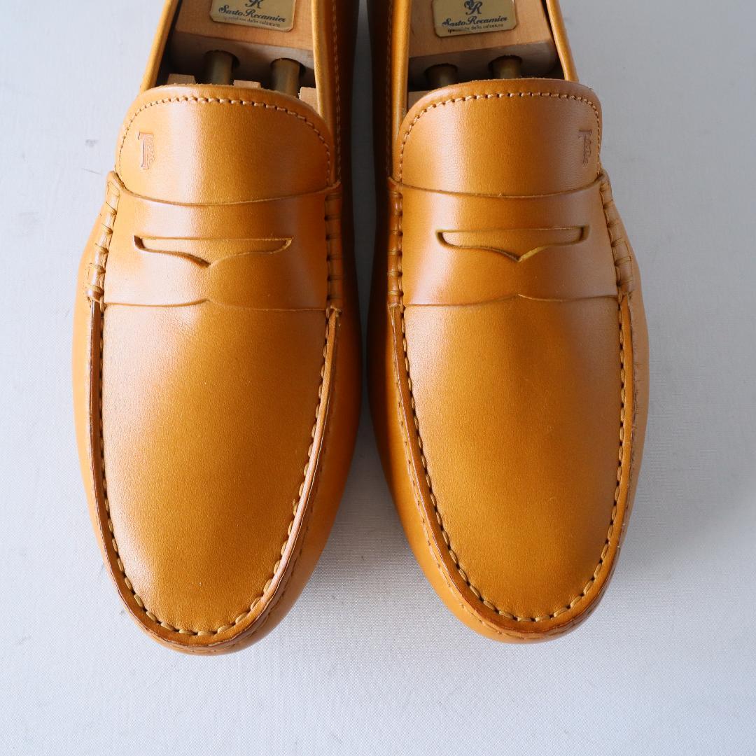 未使用トッズ　ゴンミーニ　イエローキャメル　8.5 27.5cm ドライビング