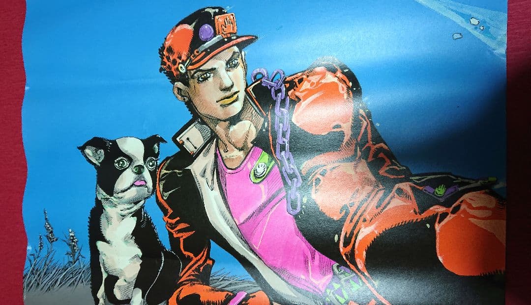 ジョジョの奇妙な冒険 ジョジョ展 ポスター 空条承太郎 イギー 富士山