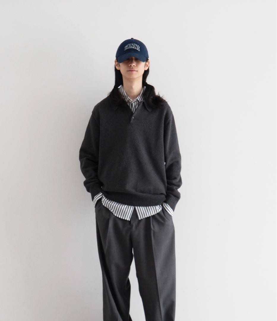 a*a様 KAIKO Knit polo shirt KAIKO【カイコー】Knit polo shirt 