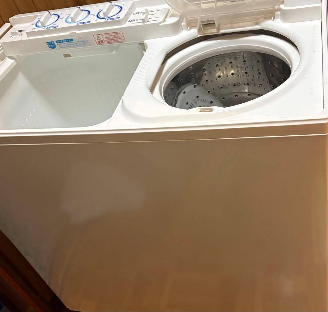 日立 二槽式洗濯機 6.5kg 2024年製 使用頻度少なめ 取説、防水パン付き
