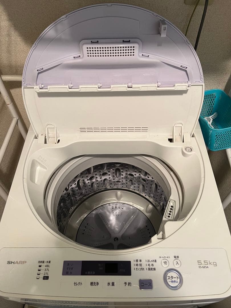 中古　美品　SHARP 縦型洗濯機 5.5kg 本体
