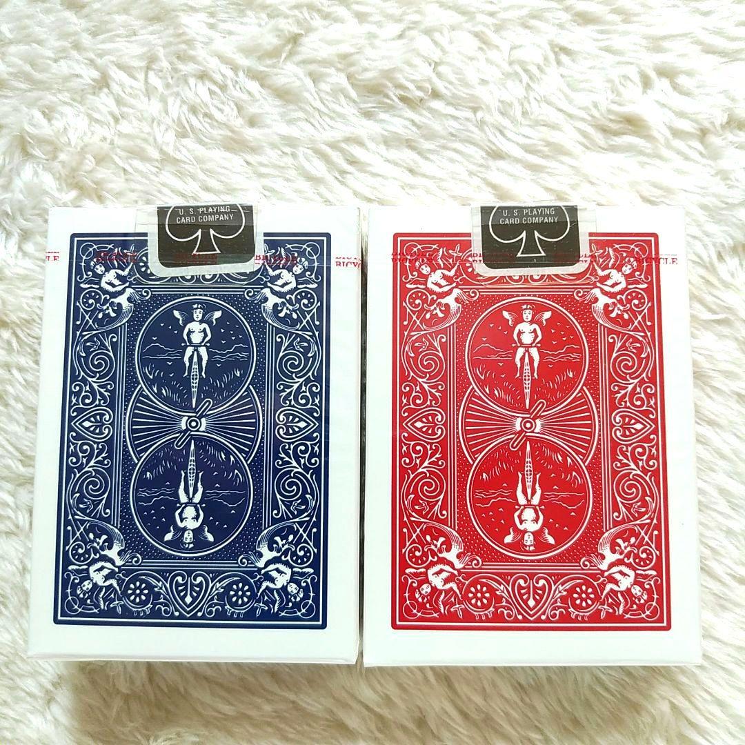 バイスクル ライダーバック 青裏 赤裏 計2箱 バイシクル トランプ