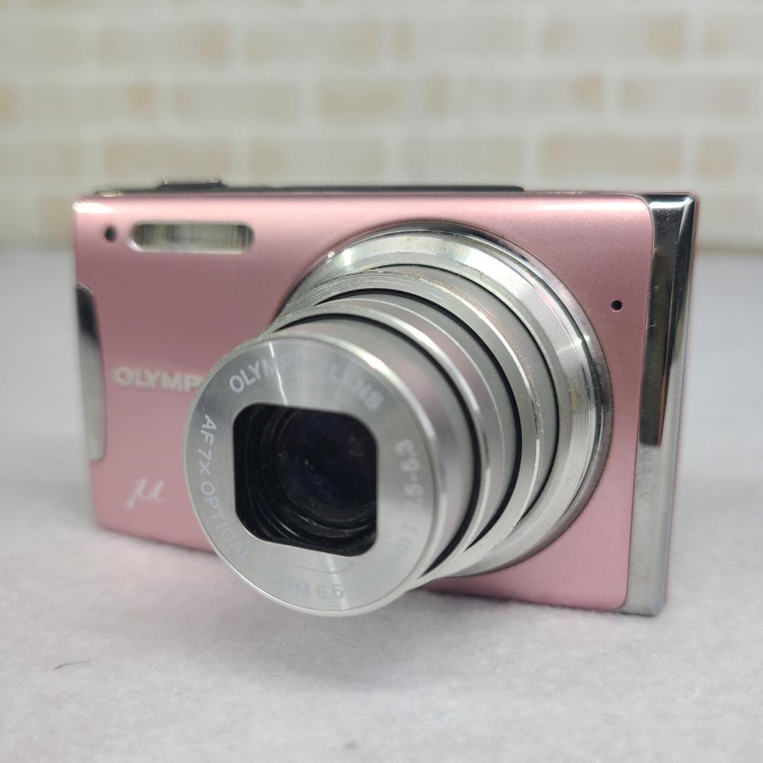OLYMPUS オリンパス デジカメ u1060ピンク コンデジ - メルカリ