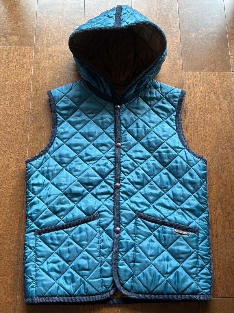 美品 国内正規品 LAVENHAM ラベンハム フーデット リバーシブル ベスト TIME SALE] LAVENHAM ラベンハム HOODED MICKFIELD ミックフィールド