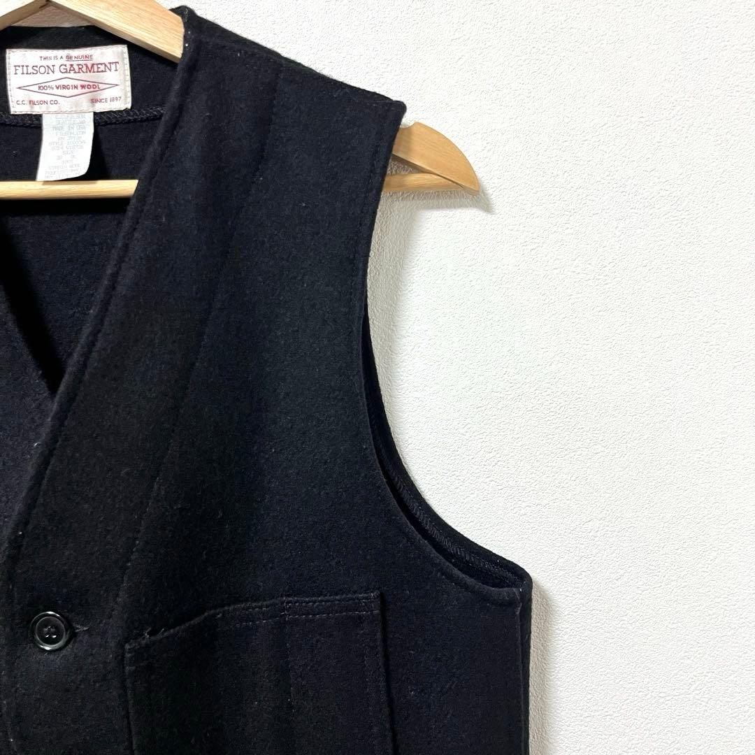 《FILSON》MACKINAW WOOL VEST BLACK 38