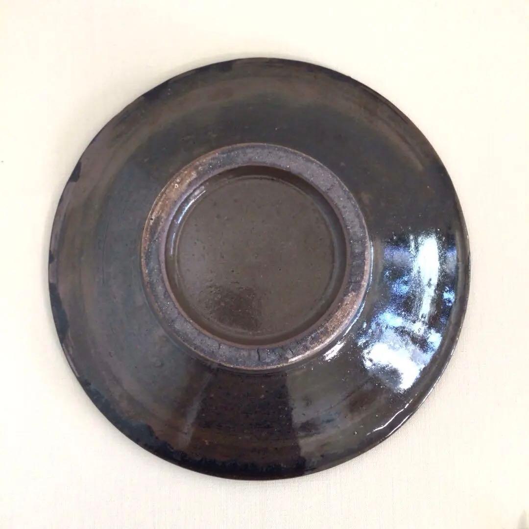 新品 菅原謙 10寸皿 やちむん 大皿料理 定価28000 フルーツ皿 工芸品