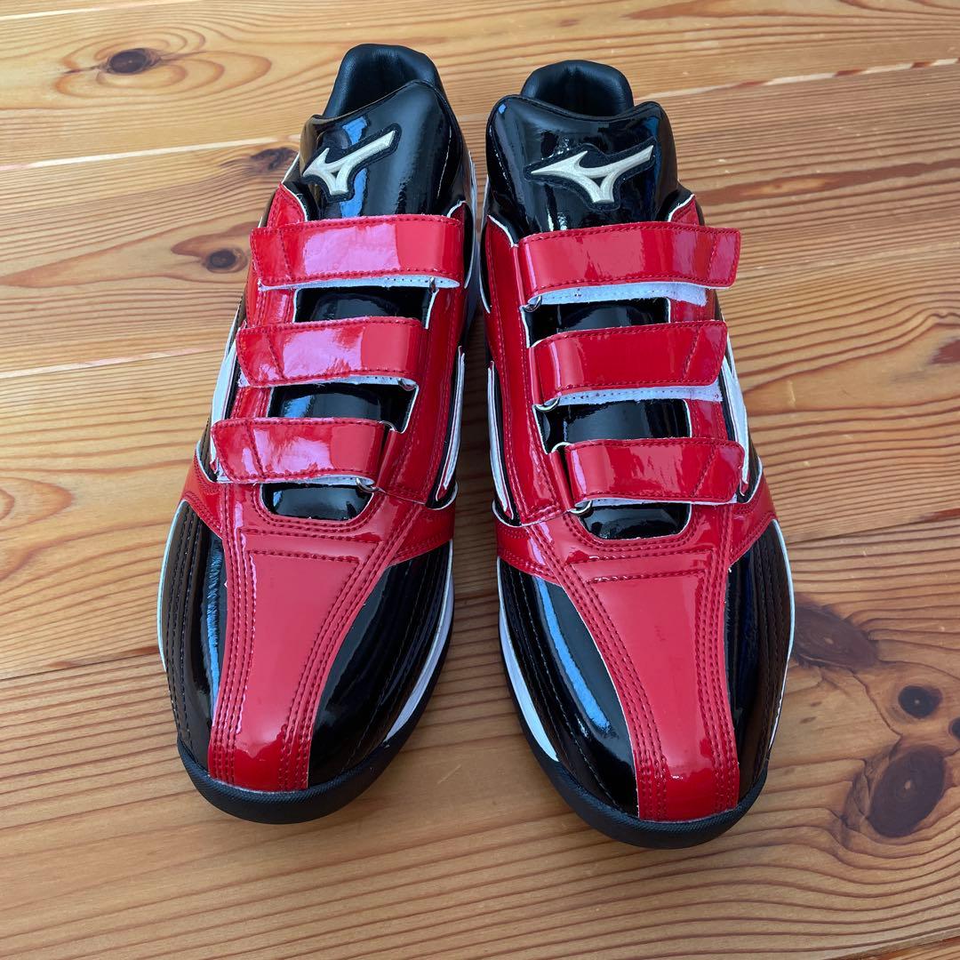 トレーニングシューズ レッド ブラック ベルクロ　28.5cm
