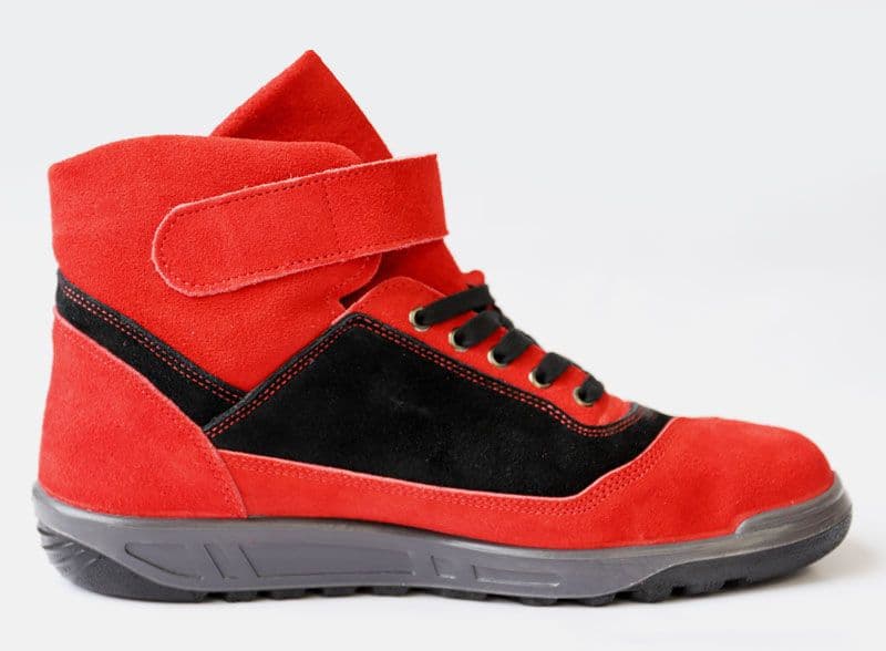 青木安全靴 ZR-21 RB(レッド×ブラック) 25.5 JIS】青木安全靴 ATENEO ZR-21RB ベロア×ベロア レッド×ブラック 商品