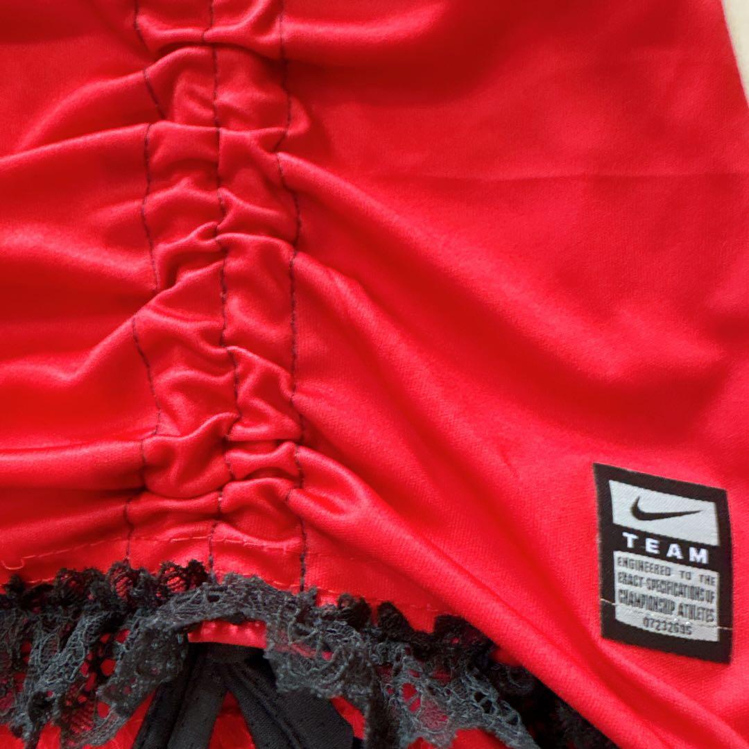 リメイク古着 y2k 平成ギャル レース 激かわいい 刺繍ロゴ セクシーエロ