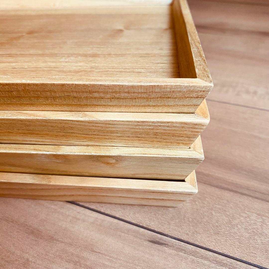 新品 木製トレー 10枚セット 木 トレイ お盆 お食事トレイ