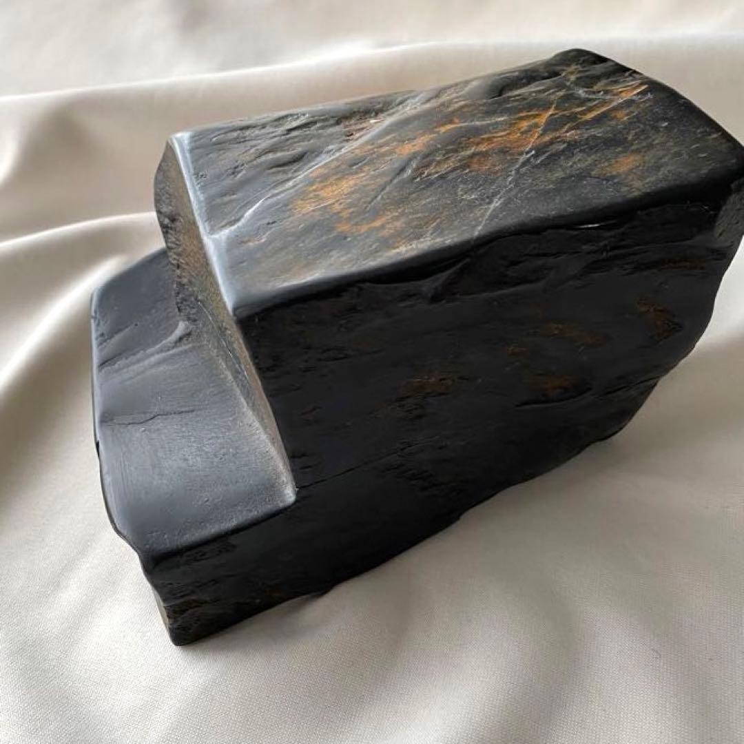 硯 龍渓硯 黒雲母粘板岩 翠川堂 天然石 書道 硯 すずり 共蓋 - メルカリ