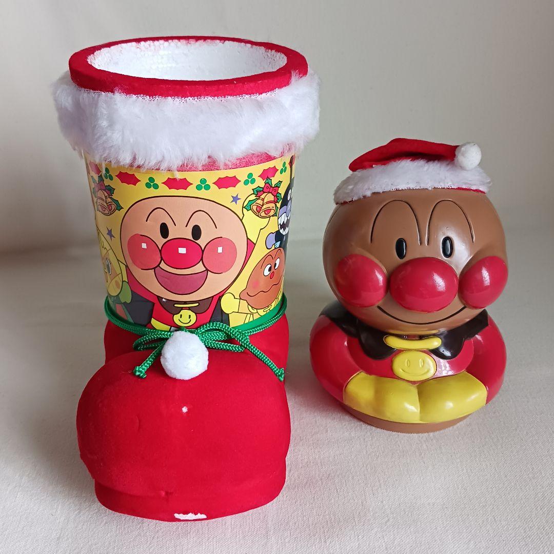 商*い様 不二家 アンパンマン クリスマス ブーツ 壁掛け袋付き レトロ