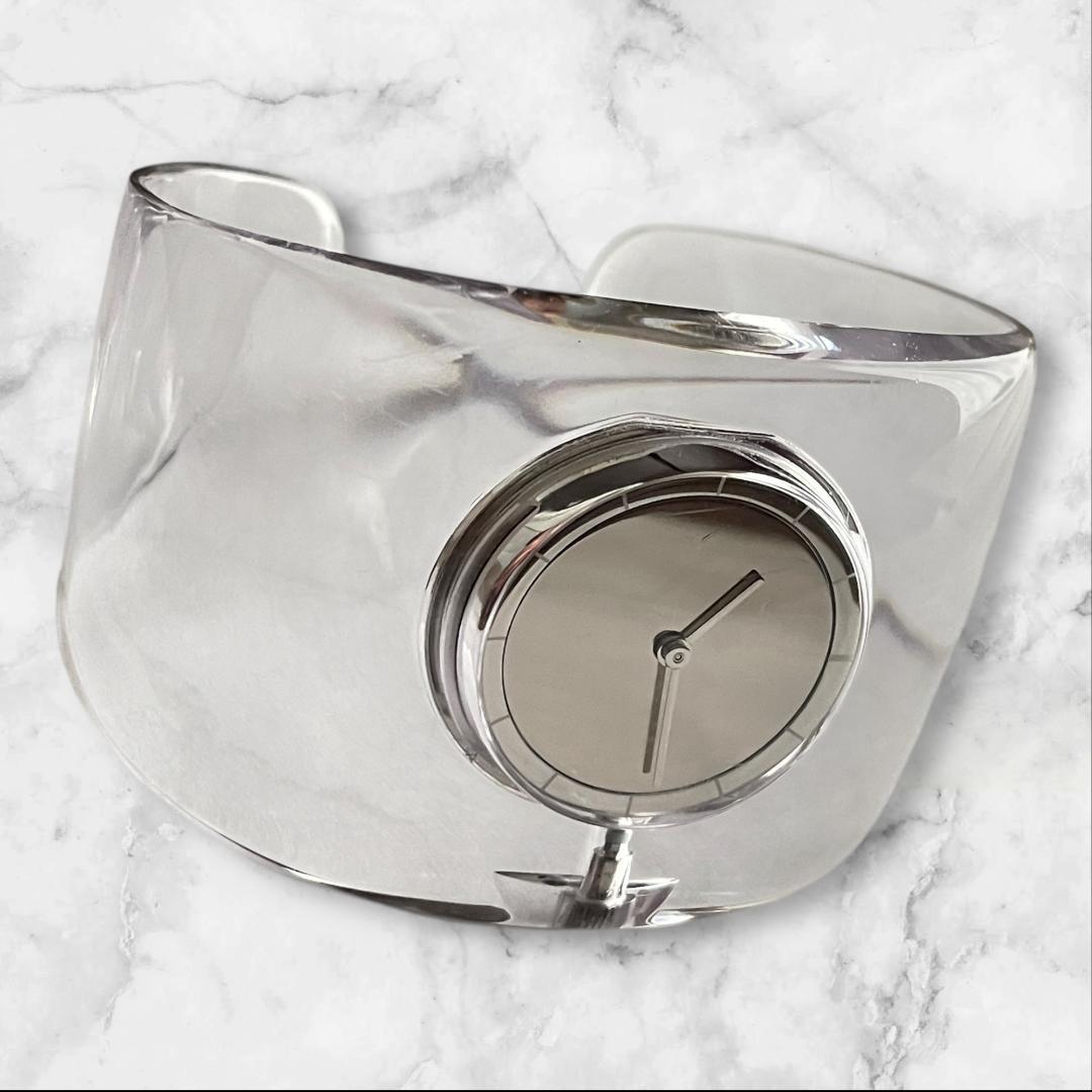 ISSEY MIYAKE 吉岡徳仁 バングルウォッチ クリア 腕時計 - メルカリ