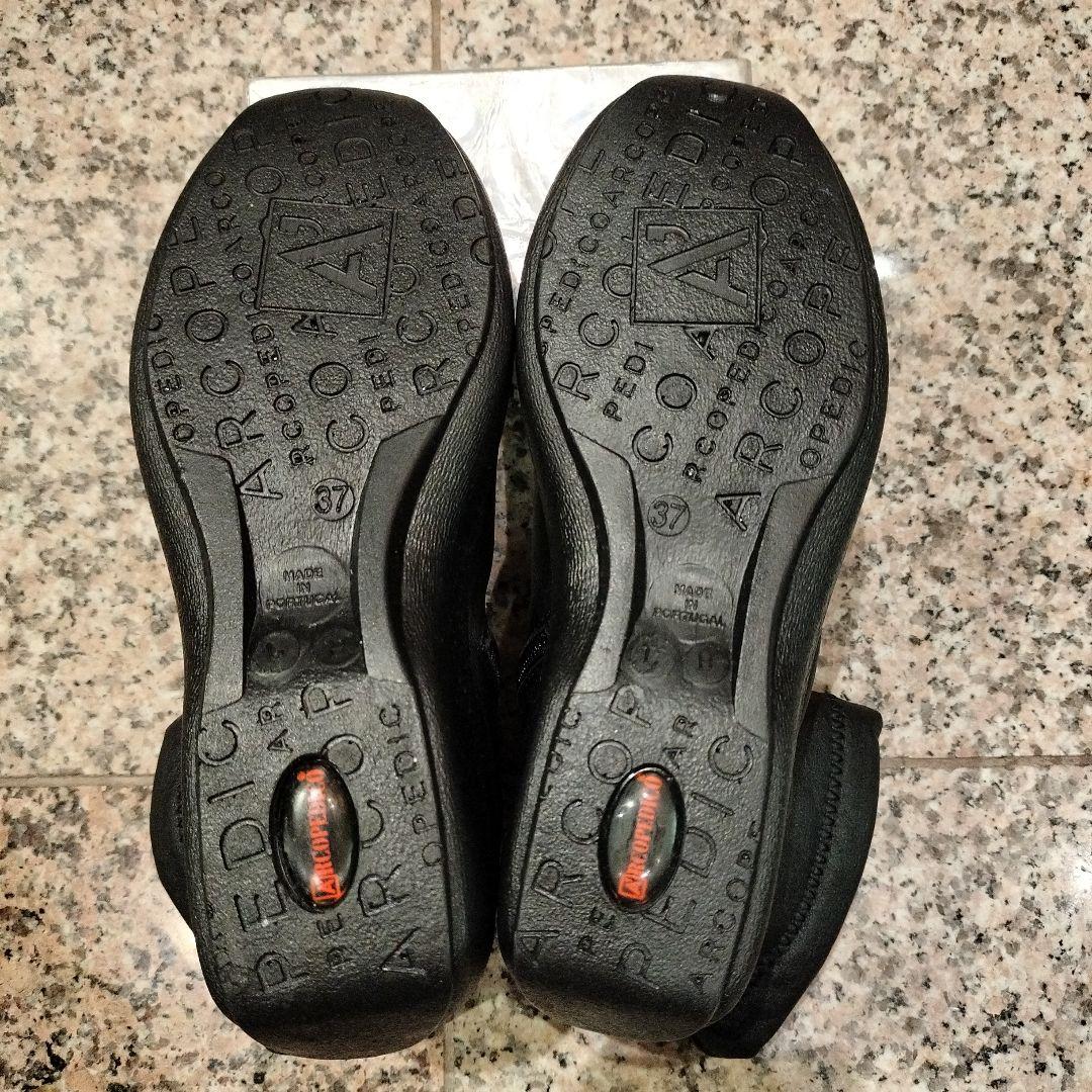 【ARCOPEDICO】【37 24.0cm】黒 ストレッチブーツ