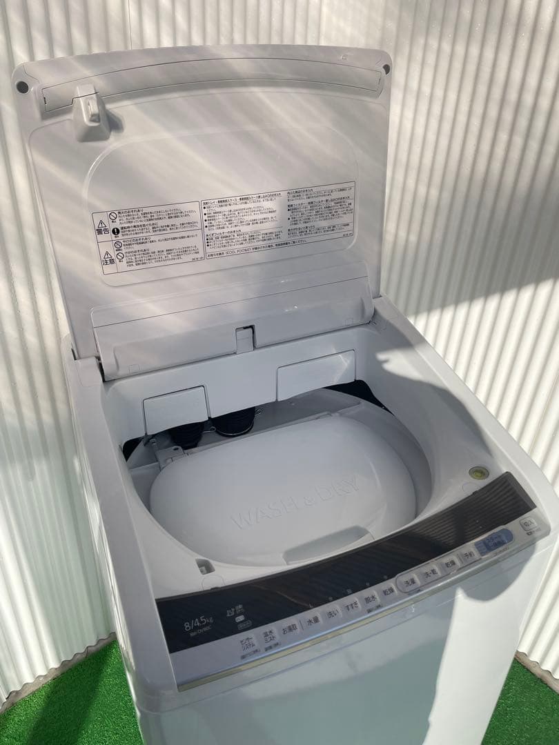 842 日立 ビートウォッシュ BW 8kg洗濯乾燥機 熱乾燥 インバ